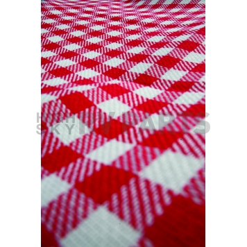Camco Picnic Blanket 51 Inch x 59 Inch Red And White Checkered - 42801-9