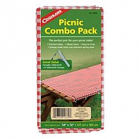 Coghlan's Tablecloth Rectangular 72 inch x 54 inch Red And White Checkered - 0660