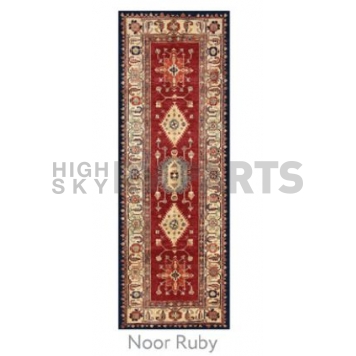 Ruggable Carpet 2-1/2 X 7 Feet - Polyester Noor Ruby 