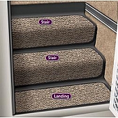 Prestofit Step Rug 8 Inch x 23-1/2 Inch Peppercorn 5-1093