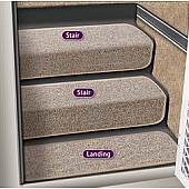 Prestofit Step Rug 8 Inch x 23-1/2 Inch Sandstone 5-1088