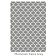 Ruggable Carpet 5 X 7 Feet - Polyester Moroccan Trellis Grey 