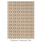 Ruggable Carpet 5 X 7 Feet - Polyester Modern Fretwork Tan 