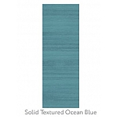 Ruggable Carpet 2-1/2 X 7 Feet - Polyester Solid Textured Ocean Blue 