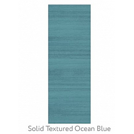 Ruggable Carpet 2-1/2 X 7 Feet - Polyester Solid Textured Ocean Blue 
