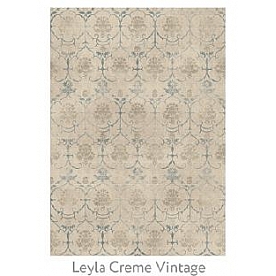Ruggable Carpet 5 X 7 Feet - Polyester Leyla Cream Vintage 