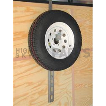Rack-Em Spare Tire Carrier Black/ Gray Steel - RA16