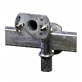 Tie Down Spare Tire Carrier Trailer Frame Mount Steel Silver - 86101