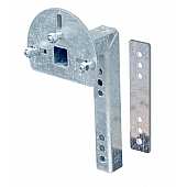 Tie Down Spare Tire Carrier Trailer Frame Mount Steel Silver - 86060