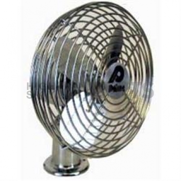Prime Products Fan Heavy Duty - 2 Speed 12 Volt DC - Chrome - 06-0850