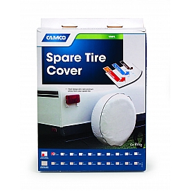 Camco Spare Tire Cover 34 Inch Arctic White Vinyl - 45340