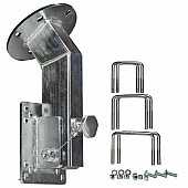 Tie Down Spare Tire Carrier Trailer Frame Mount Silver - 86062