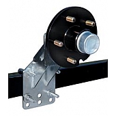 Tie Down Spare Tire Carrier Trailer Frame Mount Steel Silver - 86079