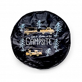 Camco Spare Tire Cover 27 Inch Black Vinyl - 53292