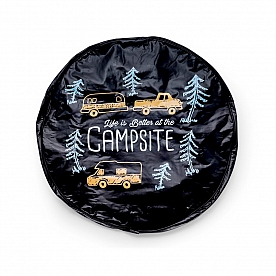 Camco Spare Tire Cover 27 Inch Black Vinyl - 53292