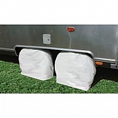 Camco Tire Cover 40 Inch To 42 Inch Arctic White Vinyl Set Of 2 - 45326