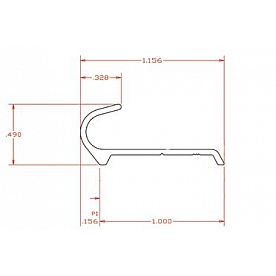 AP Products Drip Rail Corner Molding - Aluminum Polar White - 021501038