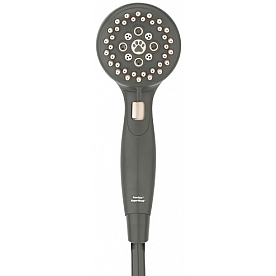 Oxygenic/ ETL Shower Head - Gray Rubber with 84 Inch Hose - 70862