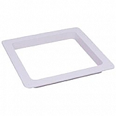 Heng's Industries Roof Vent Trim Ring 14 inch x 14 inch x 5 inch with Radius Corners White  90104B