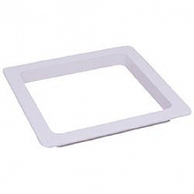 Heng's Industries Roof Vent Trim Ring 14 inch x 14 inch x 5 inch with Radius Corners White  90104B