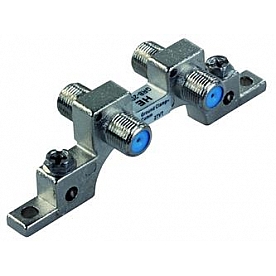 JR Products Satellite TV Antenna Dual Port Ground Block HD/ SAT/ CATV - 47865