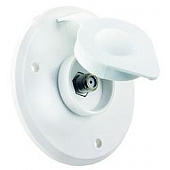 JR Products TV Cable White Entry Plate - 476-B-2-A