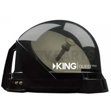 King Quest Portable Satellite TV Antenna - Smoke - VQ4800