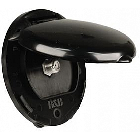 JR Products TV Cable Entry Plate Black - 09-47535