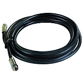 JR Products RG6 Audio/ Video Cable 12' Black - 47965