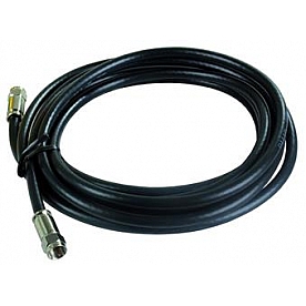 JR Products RG6 Audio/ Video Cable 12' Black - 47965