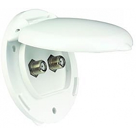 JR Products TV Cable Entry Plate - 09-47545