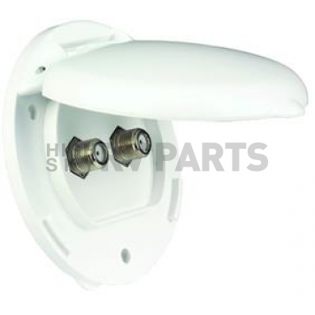 JR Products TV Cable Entry Plate - 09-47545