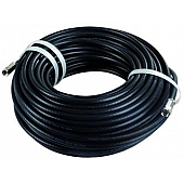JR Products RG6 Audio/ Video Cable 100' Black - 48005