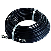 RG6 Exterior HD/ Satellite Cable With Compression End Fittings -75' Black