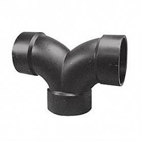 LaSalle Bristol Waste Valve Fitting 3 Way Elbow - 3 Inch Hub ABS Plastic