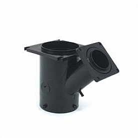 Valterra Sewer Waste Valve Fitting 3 inch Bayonet X 3 inch Stationary Flange X 1.5 inch Rotating Flange - T1014