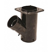Valterra Sewer Waste Valve Fitting 3 inch Bayonet X 3 inch Rotating Flange X 2 inch Hub - T1015-1