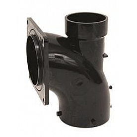 Valterra Sewer Waste Valve Fitting 3 inch Bayonet X 3 inch Rotating Flange X 2 inch Hub - T1030