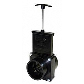 Valterra Straight Sewer Waste Valve 3 inch Hub x 3 inch Hub - T40B