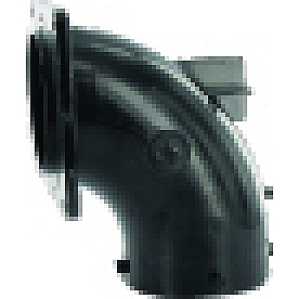 Valterra Sewer Waste Valve Fitting Elbow 3 inch Bayonet X 3 inch Rotating Flange - T1035