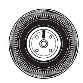 Barker Mfg. Portable Waste Holding Tank Wheel 32347