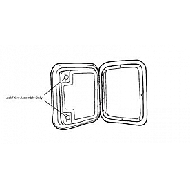 Thetford Toilet Service Door 32144