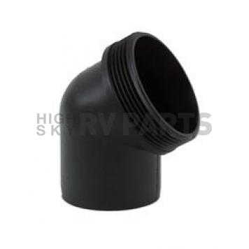 Valterra Sewer Hose Connector - 60 Degree Close Elbow 3 inch Hose x 3 inch Male Pipe Thread - F02-2003