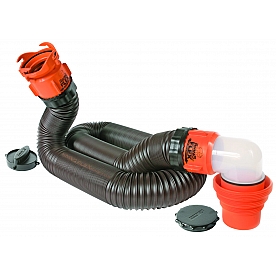  Camco RhinoFLEX Sewer Hose 15' Length - Reinforced With Steel Wire - 39761