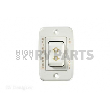 RV Designer Contoured Slide Out Switch 5 Pin - White - S145 