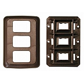 Valterra Switch Plate Cover  Brown - 1 Per Card - DGPB3318VP