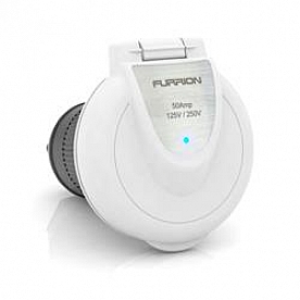 Furrion F52INR-PS-AM Outdoor Round Receptacle 50 Amp Male White - F52INR-PS-OEM