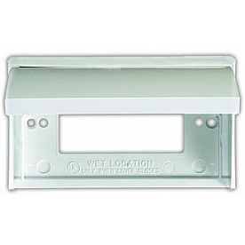 JR Products Receptacle Cover White - for 5th Wheel Landing Gear Operator Switches - 47515