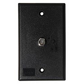 King TV Antenna Receptacle - Spade Terminal Black - PB1001