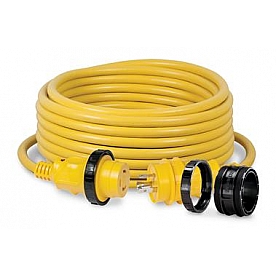 Marinco Power Cord - 30 Amp 25 Feet Yellow - 25GENC